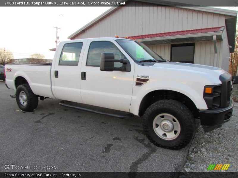 Oxford White / Camel 2008 Ford F350 Super Duty XL Crew Cab 4x4