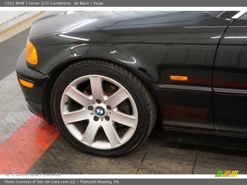 Jet Black / Beige 2001 BMW 3 Series 325i Convertible