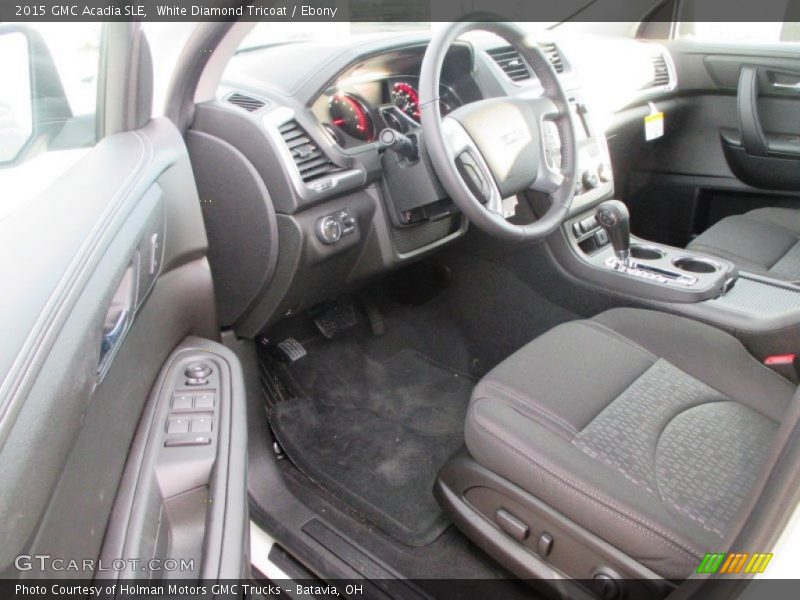 White Diamond Tricoat / Ebony 2015 GMC Acadia SLE