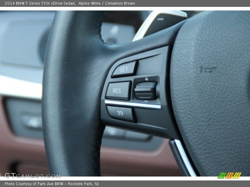 Alpine White / Cinnamon Brown 2014 BMW 5 Series 550i xDrive Sedan