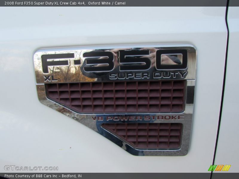 Oxford White / Camel 2008 Ford F350 Super Duty XL Crew Cab 4x4