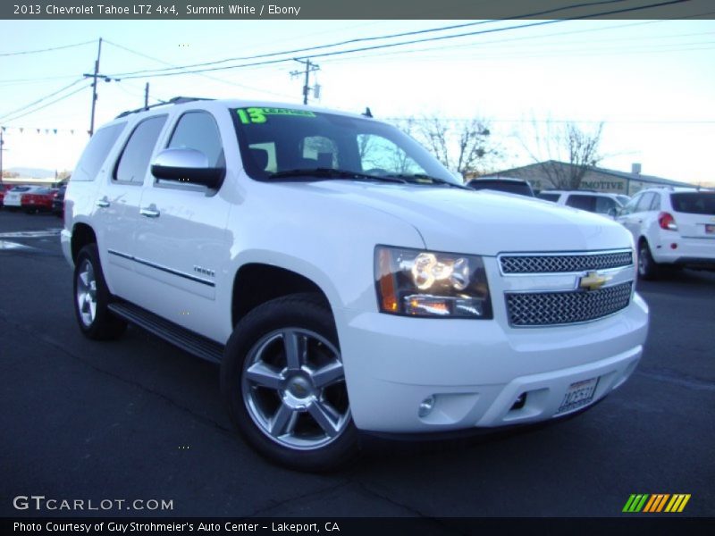 Summit White / Ebony 2013 Chevrolet Tahoe LTZ 4x4
