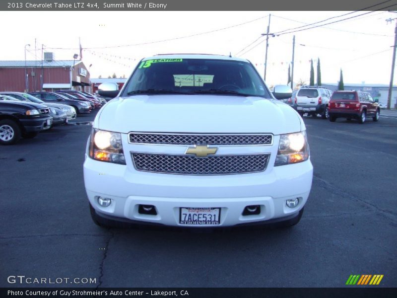 Summit White / Ebony 2013 Chevrolet Tahoe LTZ 4x4