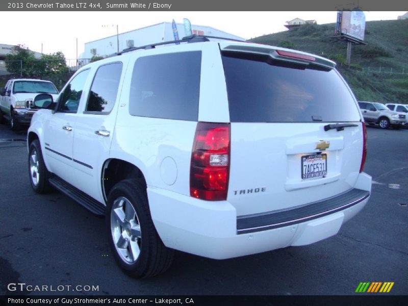Summit White / Ebony 2013 Chevrolet Tahoe LTZ 4x4