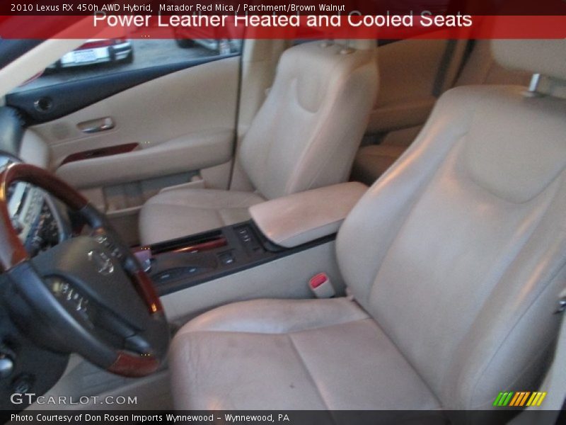 Matador Red Mica / Parchment/Brown Walnut 2010 Lexus RX 450h AWD Hybrid