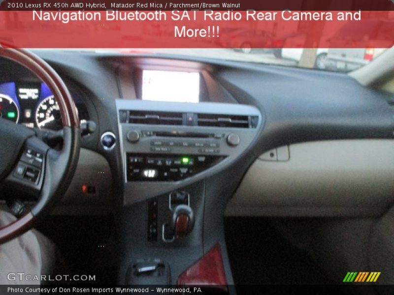Matador Red Mica / Parchment/Brown Walnut 2010 Lexus RX 450h AWD Hybrid