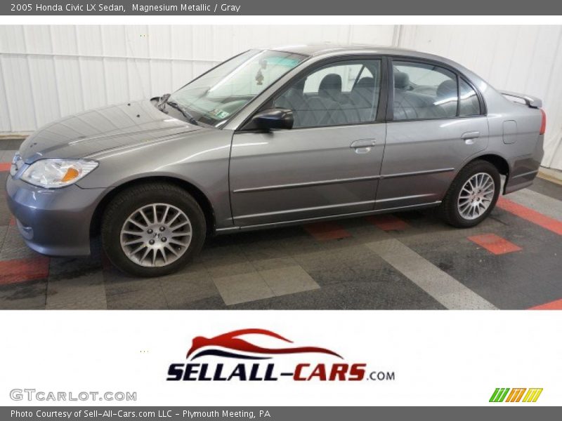 Magnesium Metallic / Gray 2005 Honda Civic LX Sedan