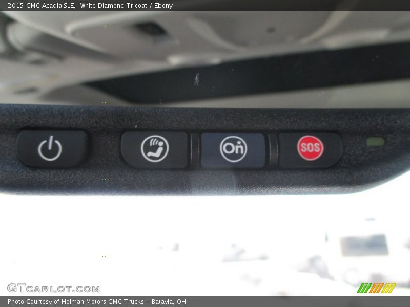 White Diamond Tricoat / Ebony 2015 GMC Acadia SLE