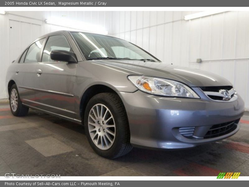 Magnesium Metallic / Gray 2005 Honda Civic LX Sedan