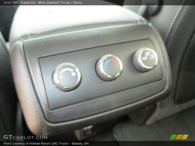 White Diamond Tricoat / Ebony 2015 GMC Acadia SLE