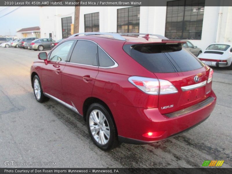 Matador Red Mica / Parchment/Brown Walnut 2010 Lexus RX 450h AWD Hybrid