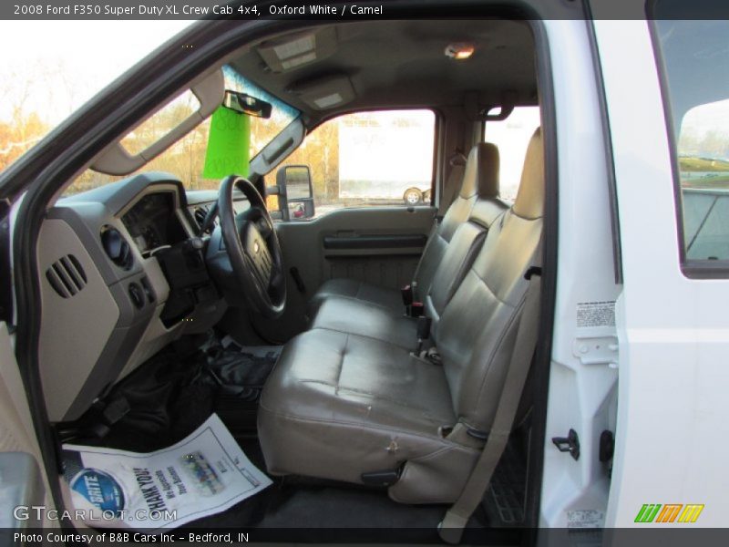 Oxford White / Camel 2008 Ford F350 Super Duty XL Crew Cab 4x4