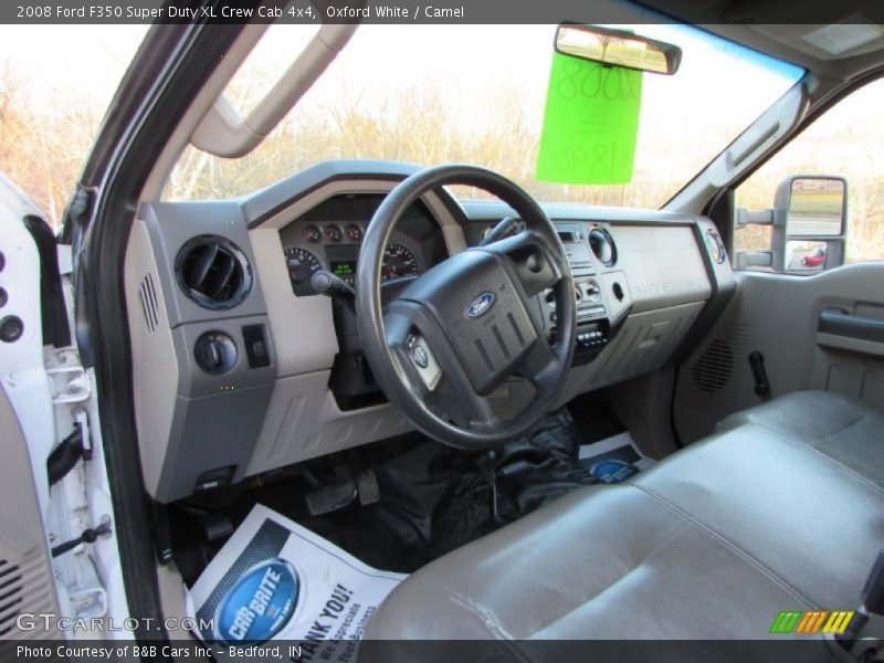 Oxford White / Camel 2008 Ford F350 Super Duty XL Crew Cab 4x4