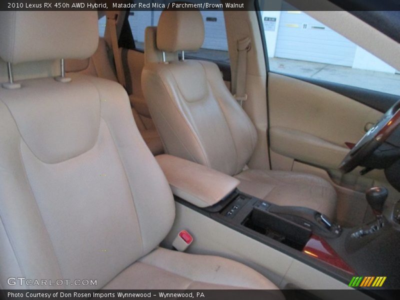 Matador Red Mica / Parchment/Brown Walnut 2010 Lexus RX 450h AWD Hybrid