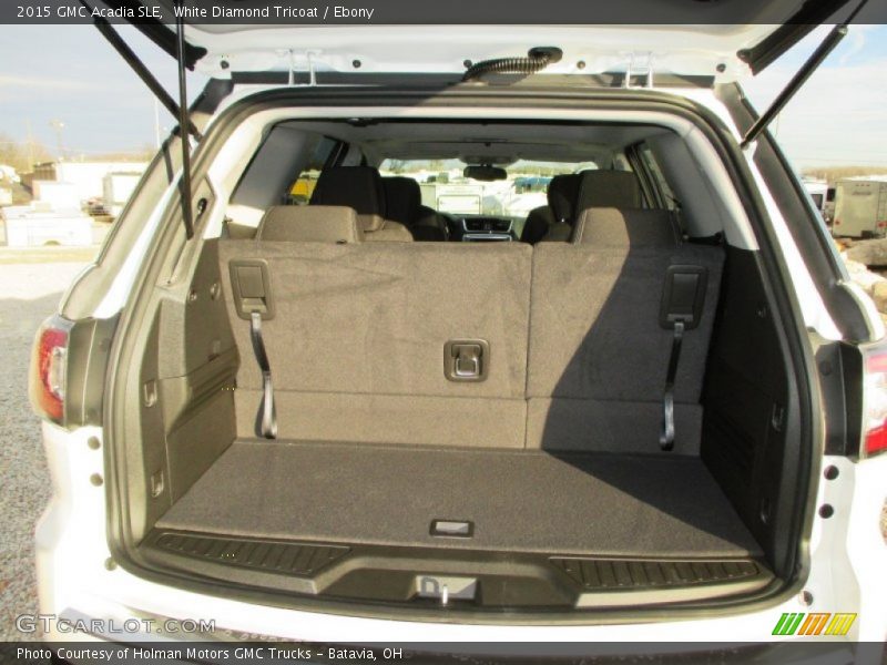 White Diamond Tricoat / Ebony 2015 GMC Acadia SLE