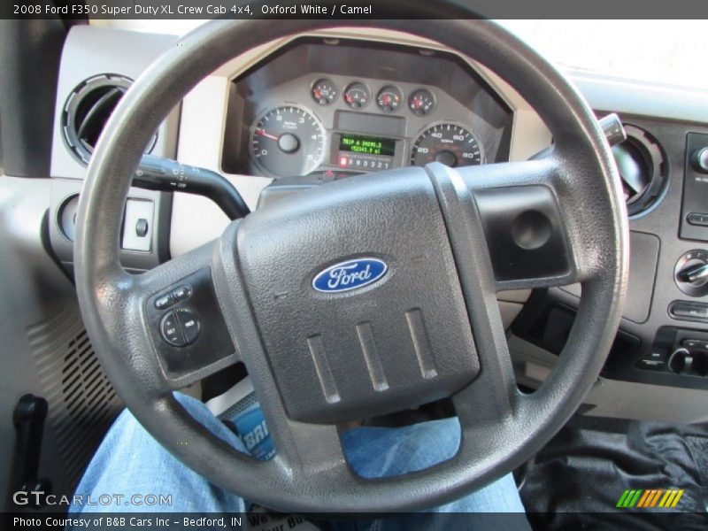 Oxford White / Camel 2008 Ford F350 Super Duty XL Crew Cab 4x4