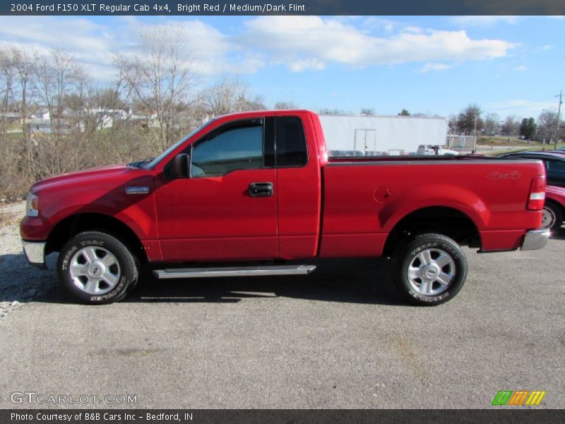 Bright Red / Medium/Dark Flint 2004 Ford F150 XLT Regular Cab 4x4