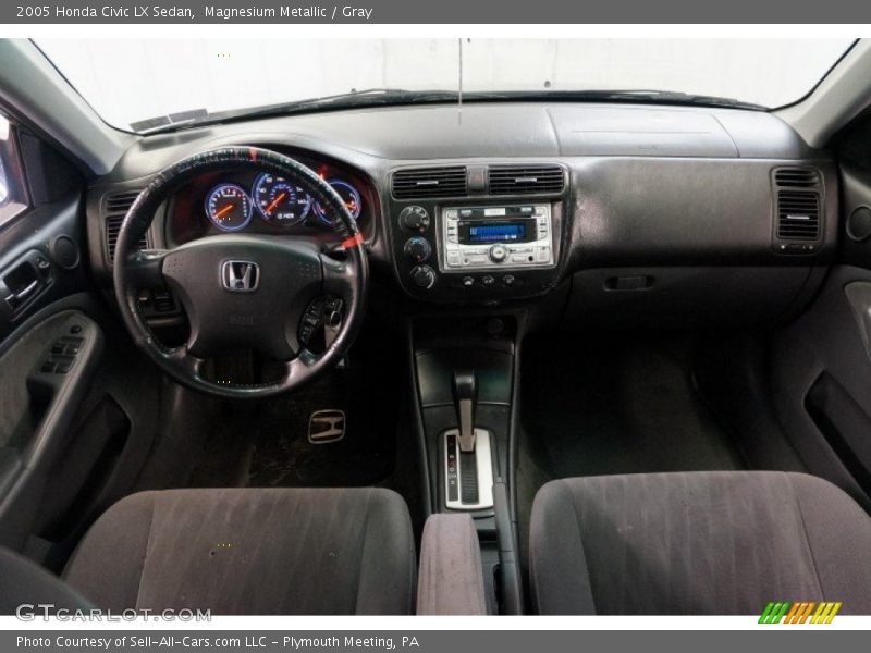 Magnesium Metallic / Gray 2005 Honda Civic LX Sedan
