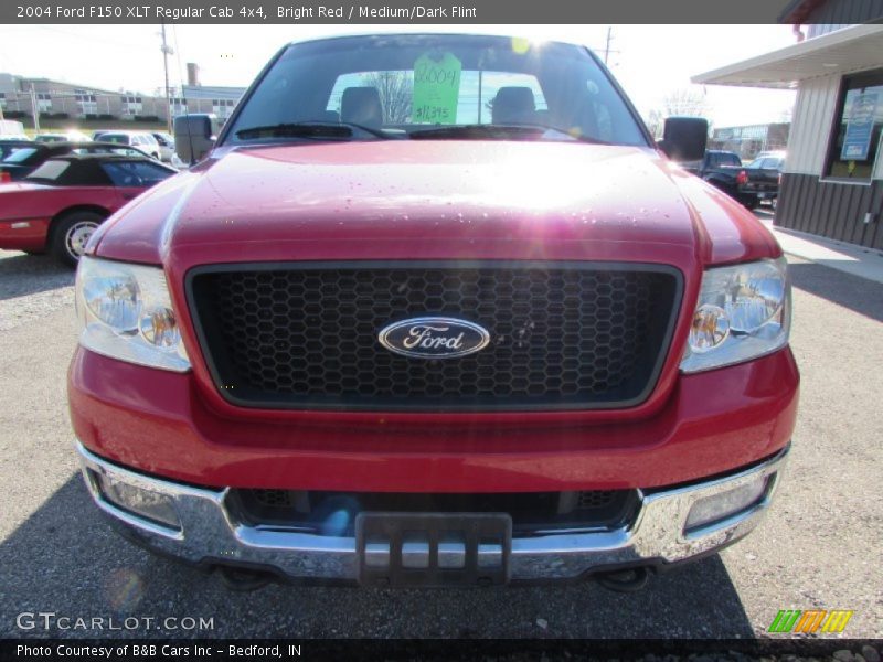 Bright Red / Medium/Dark Flint 2004 Ford F150 XLT Regular Cab 4x4
