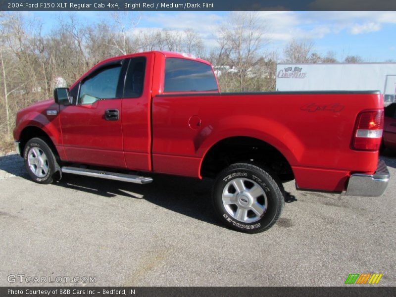 Bright Red / Medium/Dark Flint 2004 Ford F150 XLT Regular Cab 4x4