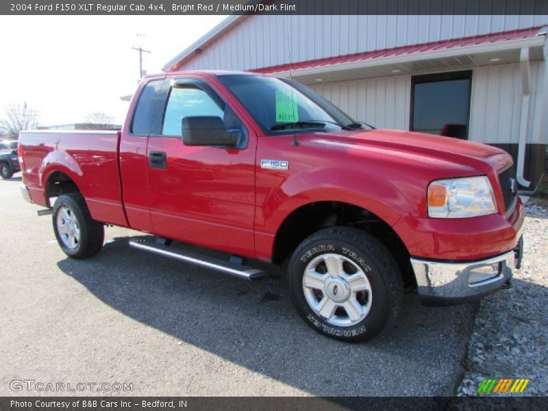 Bright Red / Medium/Dark Flint 2004 Ford F150 XLT Regular Cab 4x4