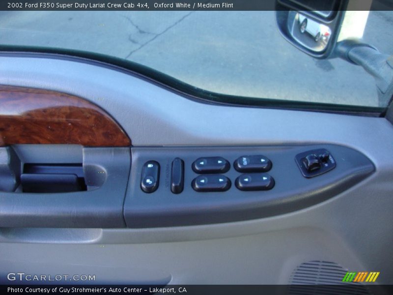 Oxford White / Medium Flint 2002 Ford F350 Super Duty Lariat Crew Cab 4x4