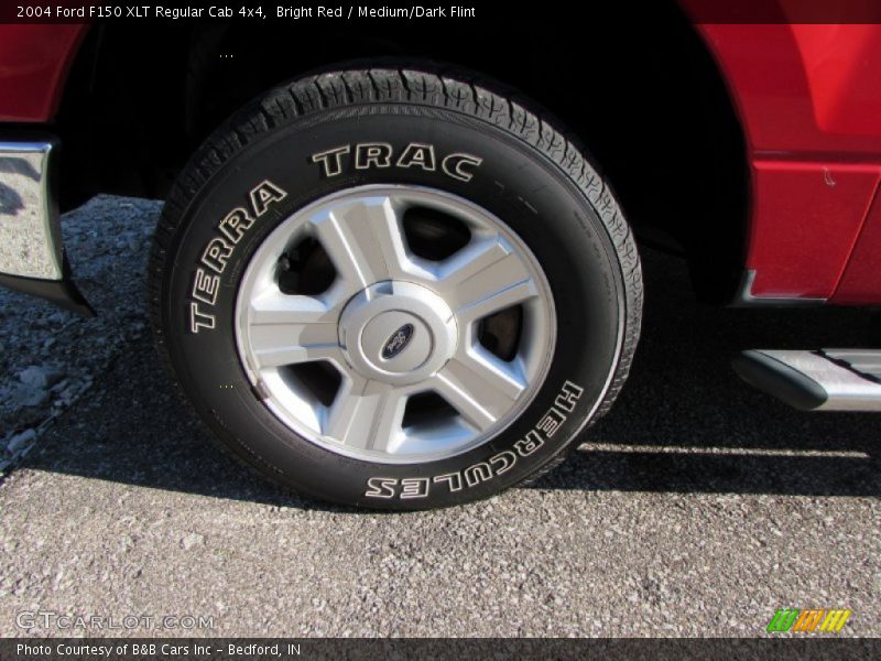 Bright Red / Medium/Dark Flint 2004 Ford F150 XLT Regular Cab 4x4