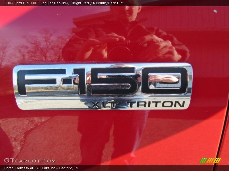 Bright Red / Medium/Dark Flint 2004 Ford F150 XLT Regular Cab 4x4