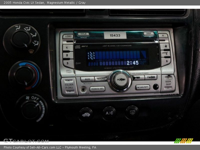 Magnesium Metallic / Gray 2005 Honda Civic LX Sedan