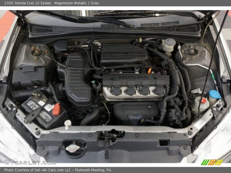 Magnesium Metallic / Gray 2005 Honda Civic LX Sedan