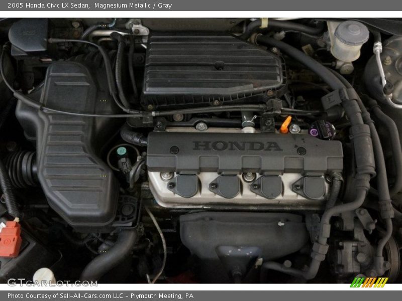 Magnesium Metallic / Gray 2005 Honda Civic LX Sedan