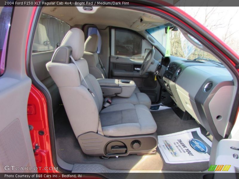 Bright Red / Medium/Dark Flint 2004 Ford F150 XLT Regular Cab 4x4