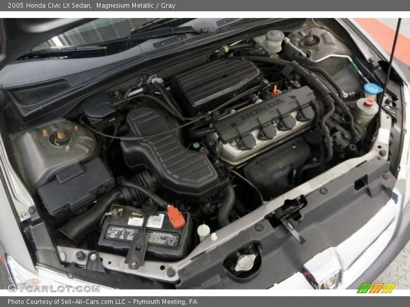 Magnesium Metallic / Gray 2005 Honda Civic LX Sedan