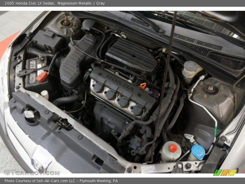 Magnesium Metallic / Gray 2005 Honda Civic LX Sedan