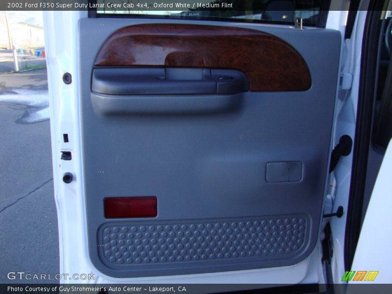 Oxford White / Medium Flint 2002 Ford F350 Super Duty Lariat Crew Cab 4x4