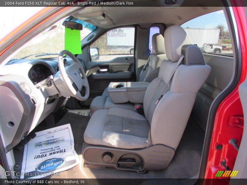 Bright Red / Medium/Dark Flint 2004 Ford F150 XLT Regular Cab 4x4