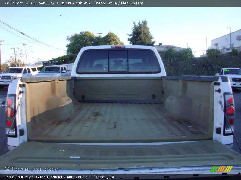Oxford White / Medium Flint 2002 Ford F350 Super Duty Lariat Crew Cab 4x4