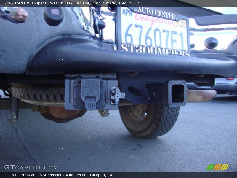 Oxford White / Medium Flint 2002 Ford F350 Super Duty Lariat Crew Cab 4x4