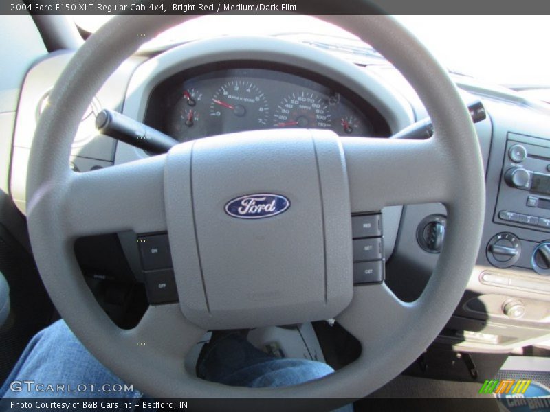 Bright Red / Medium/Dark Flint 2004 Ford F150 XLT Regular Cab 4x4