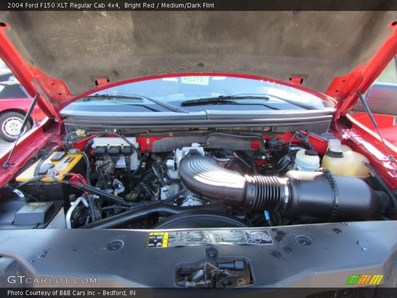 Bright Red / Medium/Dark Flint 2004 Ford F150 XLT Regular Cab 4x4