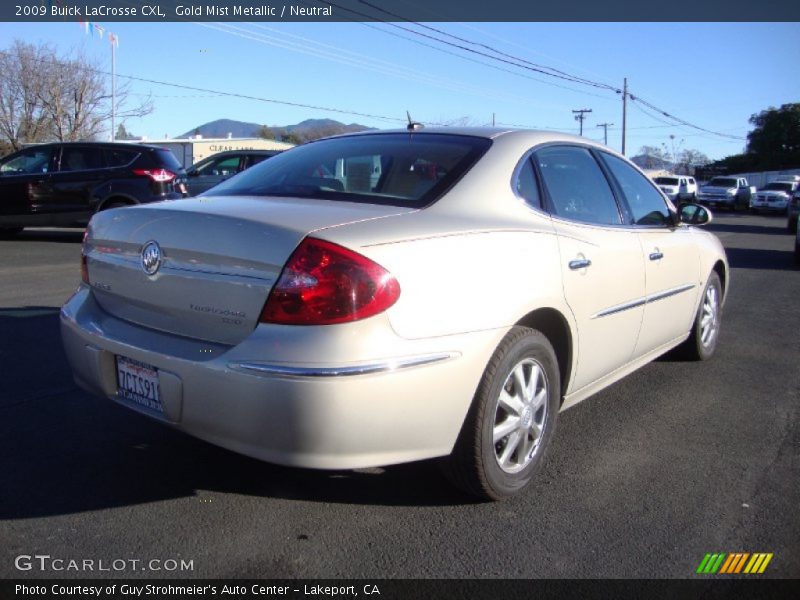 Gold Mist Metallic / Neutral 2009 Buick LaCrosse CXL