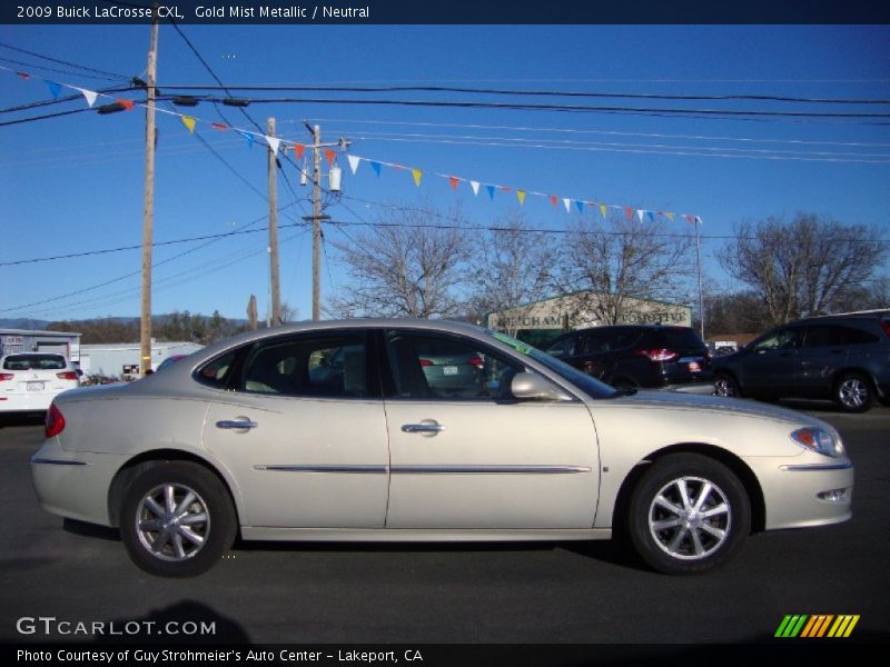 Gold Mist Metallic / Neutral 2009 Buick LaCrosse CXL