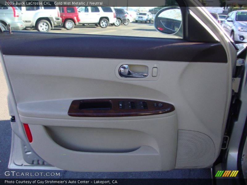 Gold Mist Metallic / Neutral 2009 Buick LaCrosse CXL