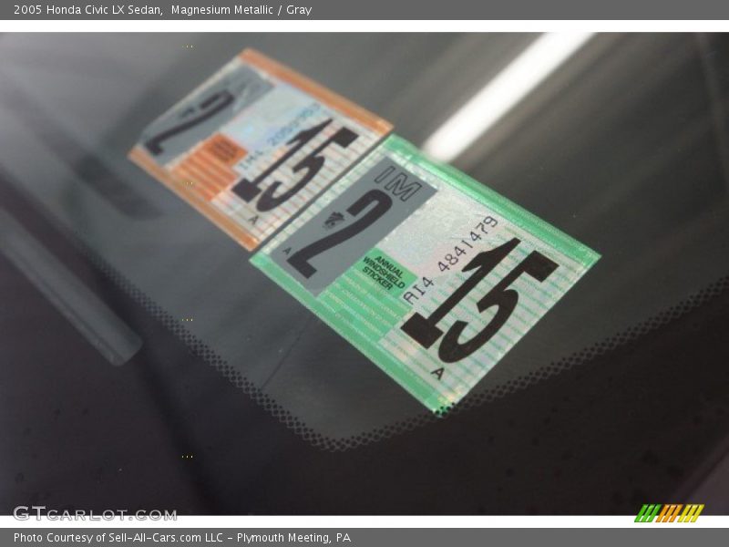 Magnesium Metallic / Gray 2005 Honda Civic LX Sedan