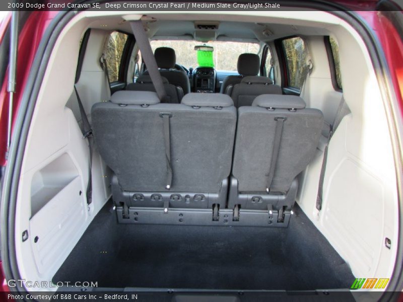 Deep Crimson Crystal Pearl / Medium Slate Gray/Light Shale 2009 Dodge Grand Caravan SE