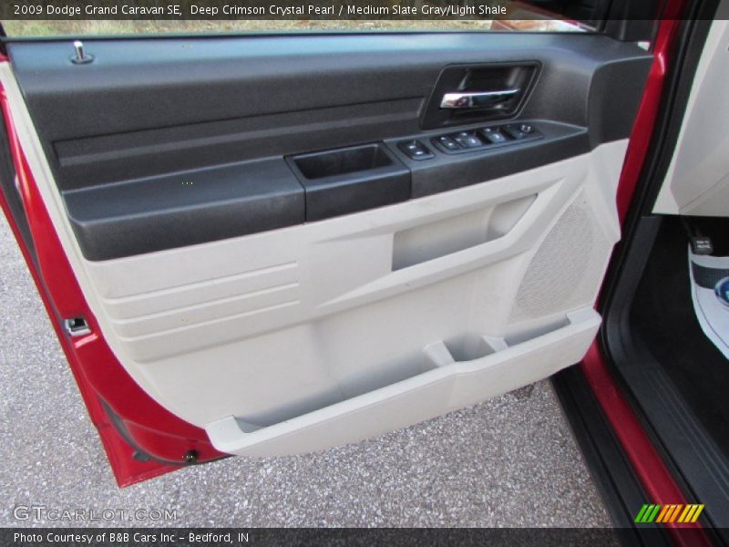 Deep Crimson Crystal Pearl / Medium Slate Gray/Light Shale 2009 Dodge Grand Caravan SE