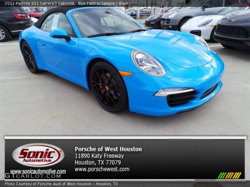 Blue Paint to Sample / Black 2013 Porsche 911 Carrera S Cabriolet