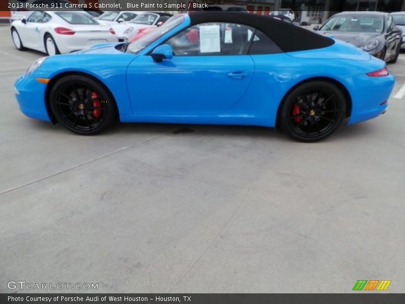  2013 911 Carrera S Cabriolet Blue Paint to Sample