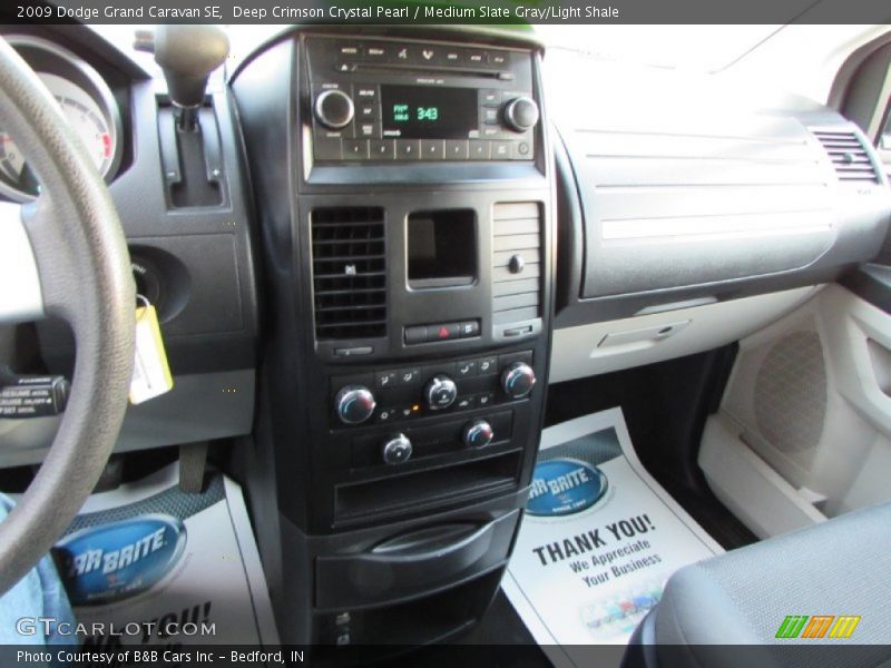 Deep Crimson Crystal Pearl / Medium Slate Gray/Light Shale 2009 Dodge Grand Caravan SE
