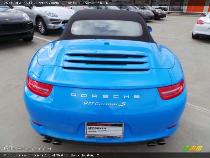 Blue Paint to Sample / Black 2013 Porsche 911 Carrera S Cabriolet